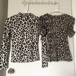 Bundle of 2 animal prints top XS and XXS